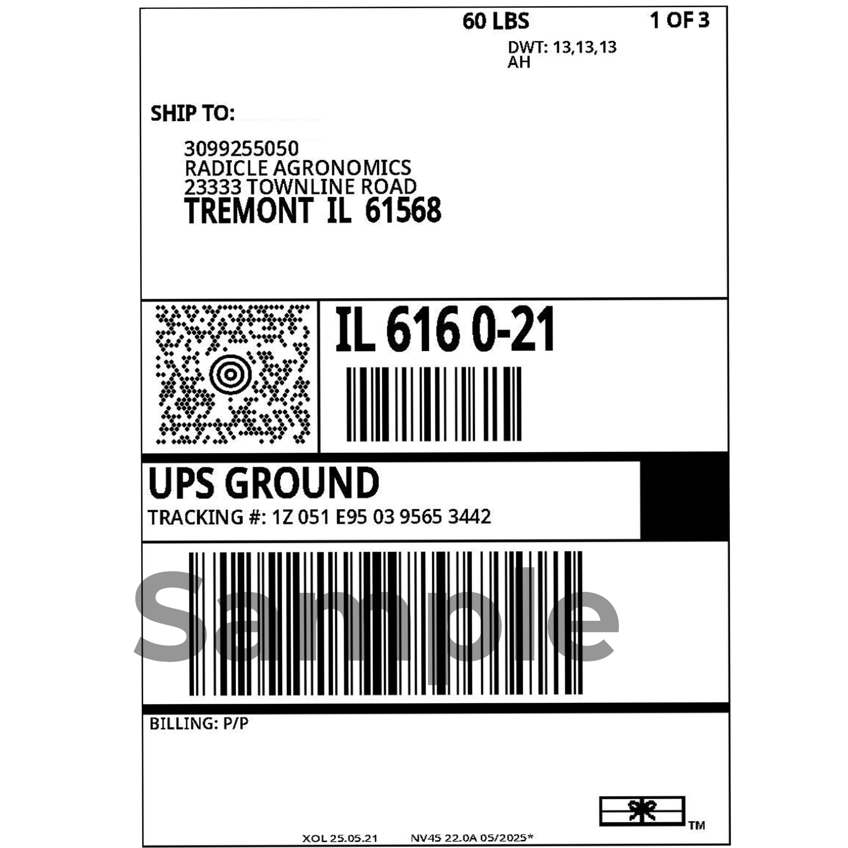 Lab Shipping Label – Radicle Agronomics Lab Shipping Label – Radicle Agronomics